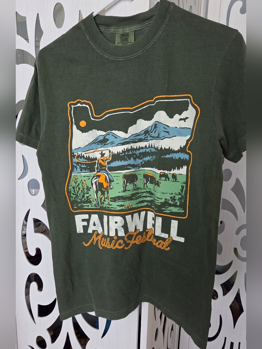 Fairwell Music Festival T-Shirt Small S Comfort Colors 2025 Tour Tyler Childers